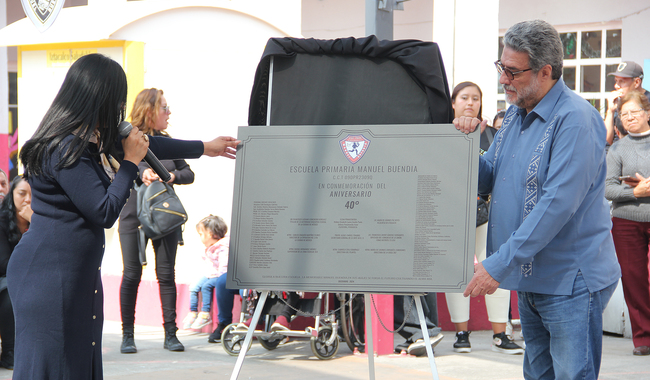 Boletín 70. Celebra la SEP el 40 aniversario de la primaria Manuel Buendía de la alcaldía Iztacalco