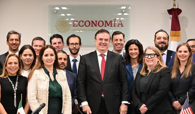 El secretario Marcelo Ebrard sostiene diálogo fructífero con la Cámara de Comercio de Estados Unidos previo a su visita a Washington D.C.