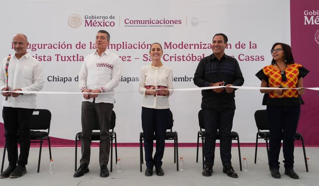 Destaca Esteva Medina papel de la mujer en modernización y ampliación de la Autopista Tuxtla Gutiérrez-San Cristóbal de las Casas