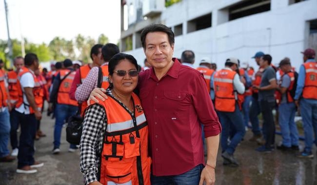 Boletín 8. Encabeza titular de la SEP brigadas de limpieza en escuelas de Acapulco tras paso del huracán John