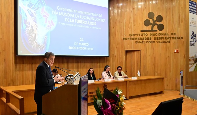 063. El INER conmemora 89 años en la lucha contra la tuberculosis, una enfermedad que actualmente es curable hasta en un 95 por ciento