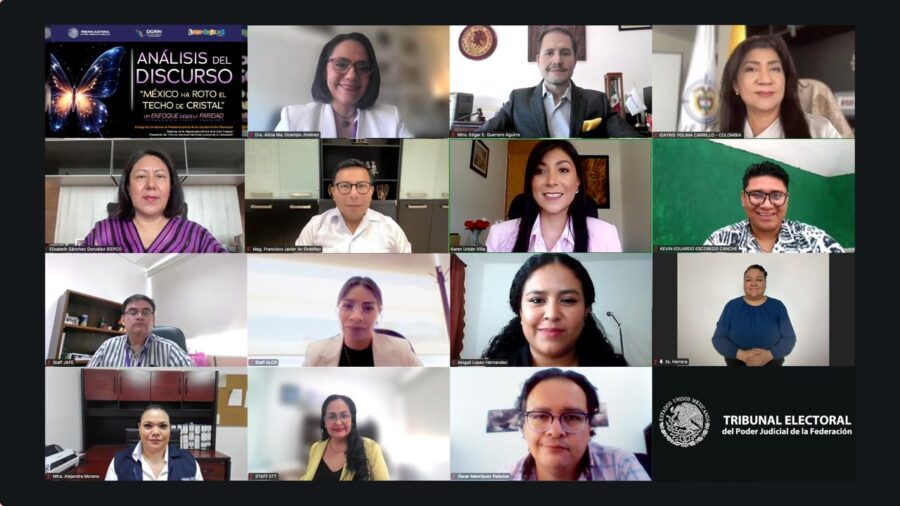 TEPJF realiza Taller de Análisis del Discurso: México ha roto el techo de cristal. Un enfoque desde la paridad