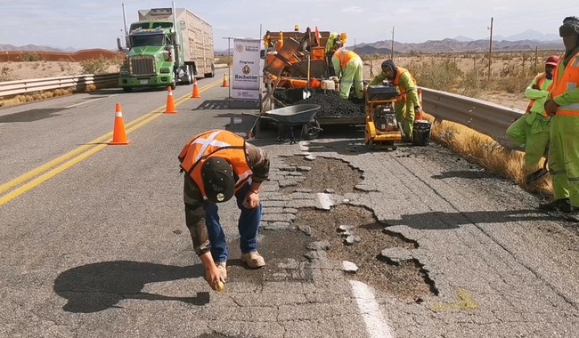 Programa Bachetón presenta un avance del 85% en la atención a la Red Carretera Federal