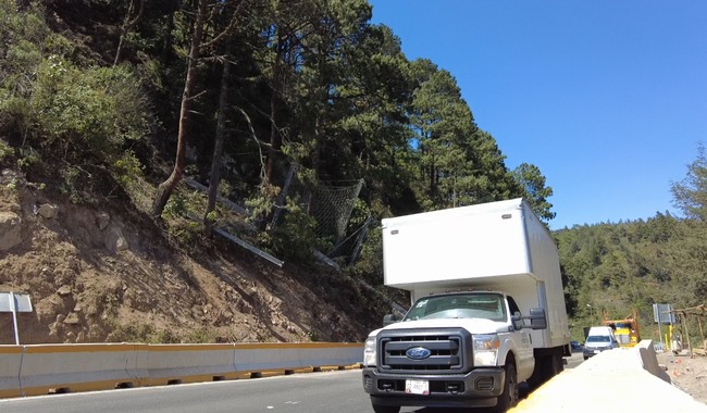 Garantiza SICT y CAPUFE correcta operación de camino provisional de la carretera Acatzingo-Ciudad Mendoza