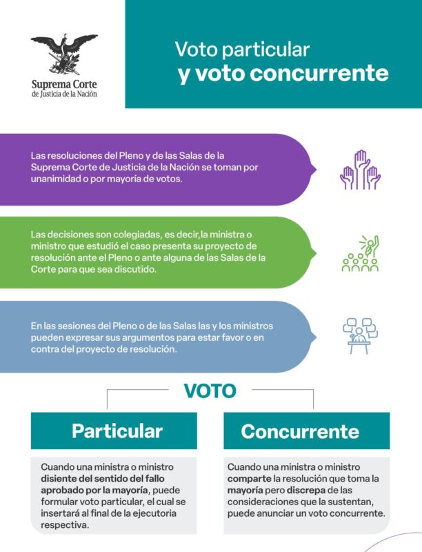 ¿Conoces las diferencias entre un voto particular y un voto concurrente?