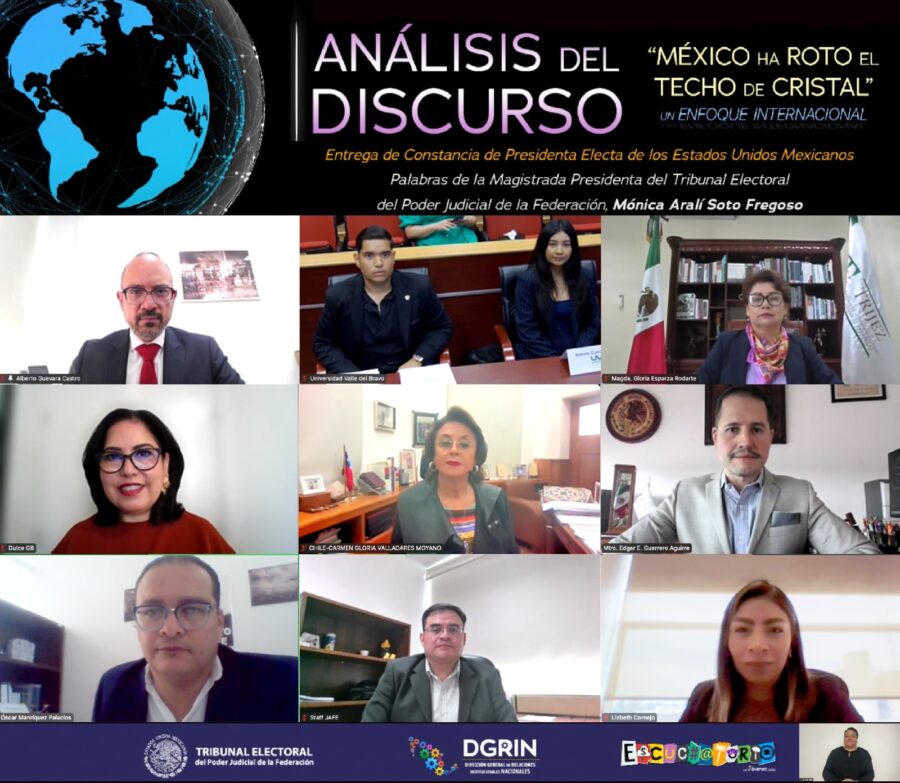 TEPJF clausura el ciclo de Talleres de Análisis del Discurso: “México ha roto el techo de cristal” que aborda un enfoque internacional