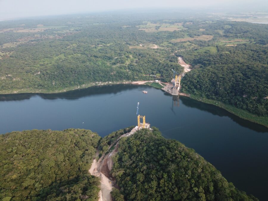 Puente Rizo de Oro registra un avance del 78% y beneficiará a 300 mil habitantes de 10 municipios y 21 comunidades chiapanecas: SICT