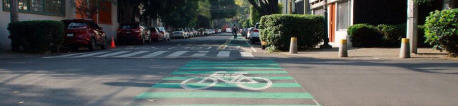 Supervisa SEMOVI conclusión de infraestructura ciclista en la Alcaldía Benito Juárez