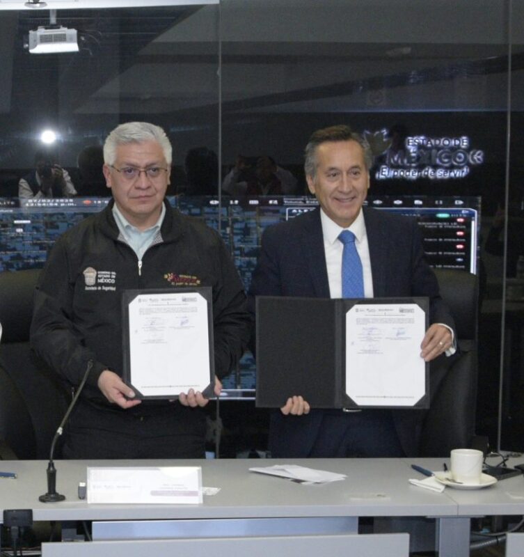 Signan convenio de colaboración Secretaría de Seguridad y la asociación de empresarios ciudadanos del Estado de México