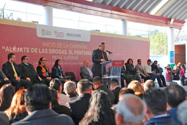 Arranca en EdoMéx la campaña nacional contra el fentanilo “Aléjate de las drogas”, para estudiantes de preparatoria