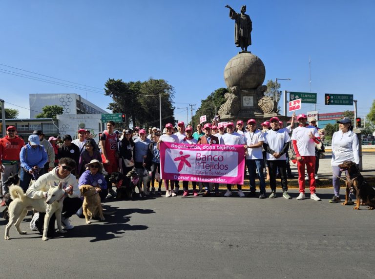 Realiza Secretaría de Salud exitosa caminata petfriendly a favor de la donación de tejidos y órganos en el EdoMéx
