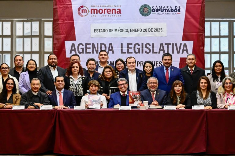 Gobernadora Delfina Gómez Álvarez se reúne con diputados federales de Morena; impulsaran agenda legislativa para fortalecer al EDOMEX