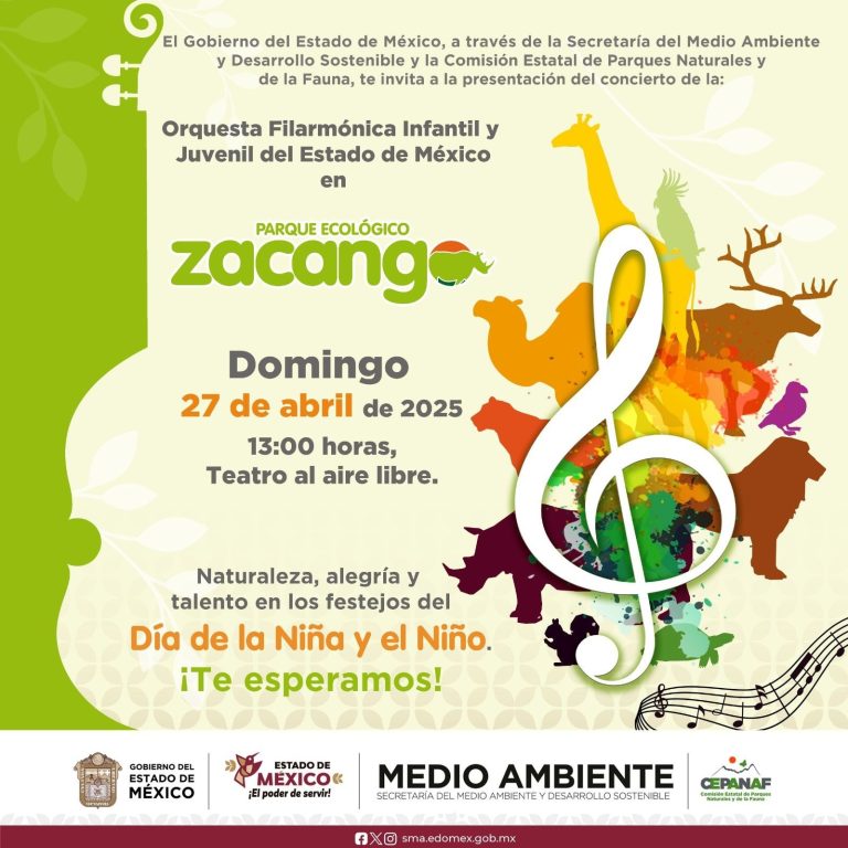 Celebra Parque Ecológico Zacango a la niñez mexiquense con presentación especial de la Orquesta Filarmónica Infantil y Juvenil