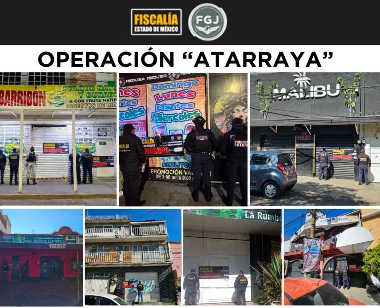 Aseguramiento de establecimientos tipo bares o “chelerías” continúan con operación “Atarraya”, suma siete más en Naucalpan y Tlalnepantla