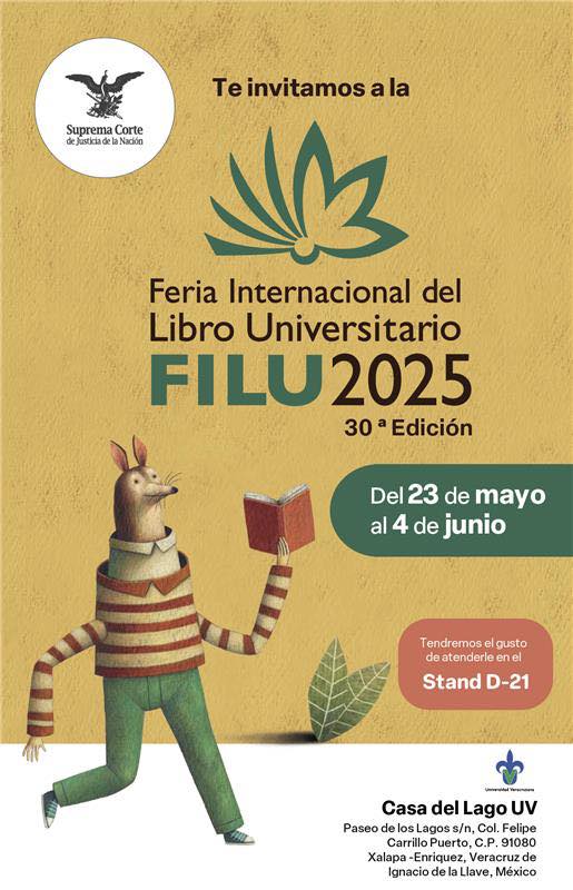 Asiste a la Feria Internacional del Libro Universitario de la Universidad Veracruzana, visita el Stand de #LaCorte y conoce nuestra oferta editorial. ¡Te esperamos!