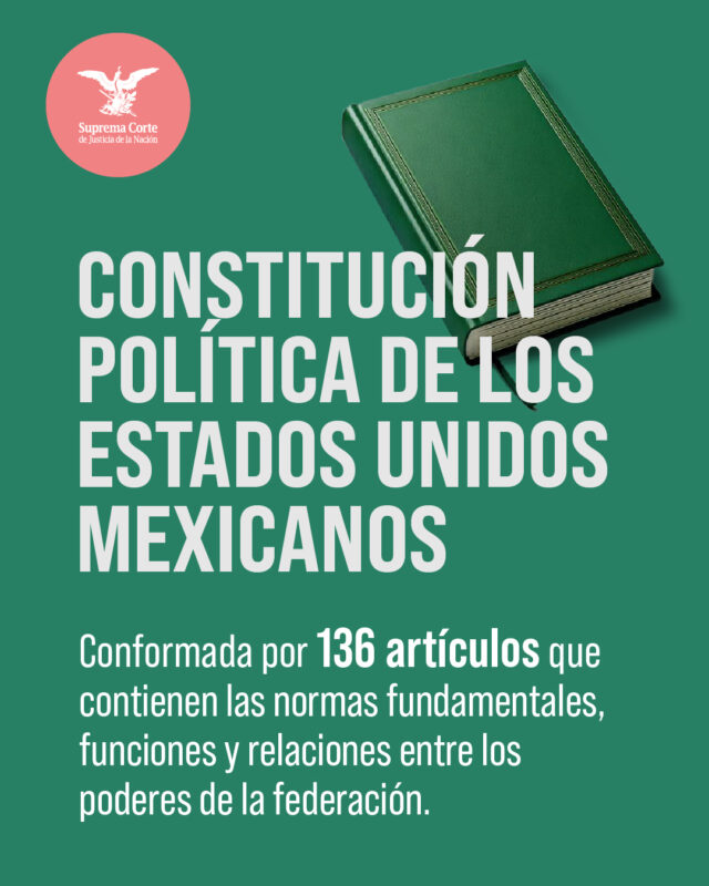 ¿Sabes cómo está conformada la Constitución?  Conócela. #SaberEsTuDerecho