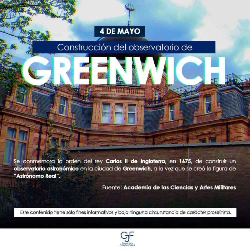 Sabías qué… El observatorio de Greenwich es uno de los observatorios más importantes del mundo, donde se investiga, analiza y registran objetos, eventos y situaciones de carácter natural, astronómico y social.
