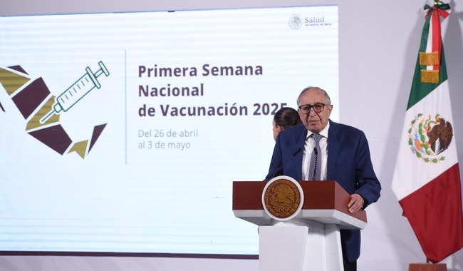 070. Secretaría de Salud convoca a participar en la Primera Semana Nacional de Vacunación 2025