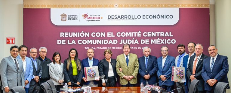 Gobernadora Delfina Gómez Álvarez se reúne con el Comité de la Comunidad Judía de México