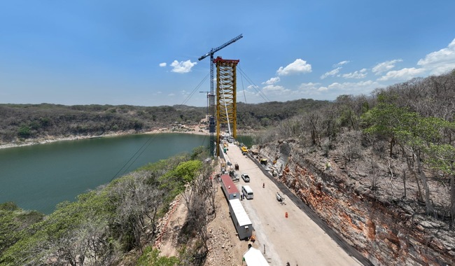 Puente Rizo de Oro en Chiapas registra un avance del 80 por ciento: SICT