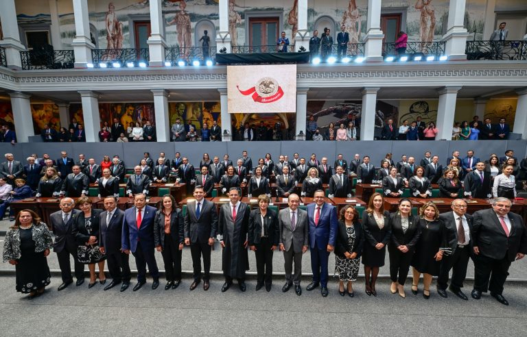 Reconoce Gobernadora Delfina Gómez compromiso del Poder Judicial en inédita elección de jueces y magistrados; conmemora 200 años de historia de tribunales en el EdoMéx
