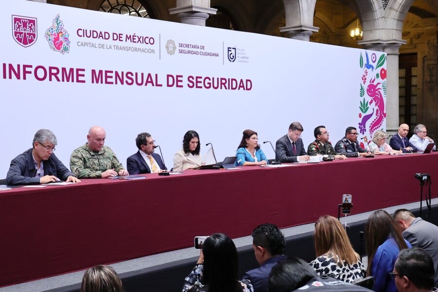 Presenta jefa de Gobierno Clara Brugada Informe de Seguridad: disminuyeron 66.6% los delitos de alto impacto en la Ciudad de México de 2019 a 2025