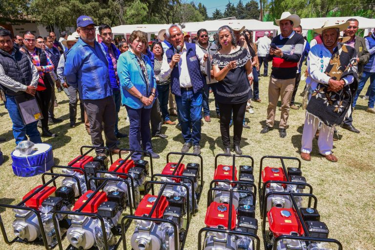 “Pueden imponer aranceles, pero no se pueden llevar nuestro campo” afirma Gobernadora Delfina Gómez Álvarez en entrega de apoyos a productores agrícolas mexiquenses