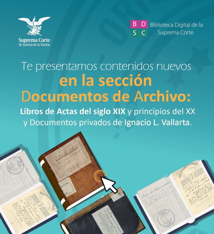¿Ya conoces la Biblioteca Digital de #LaCorte? Ingresa aquí: https://bit.ly/3D3wGVZ y descubre los nuevos contenidos y documentos del Fondo Ignacio Vallarta, una fuente inédita que recopila años de historia de la SCJN.