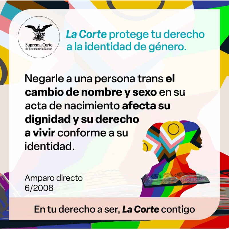 #EnTuDerechoaSer, #LaCorte protege el derecho a la identidad de género y el libre desarrollo de la personalidad.
