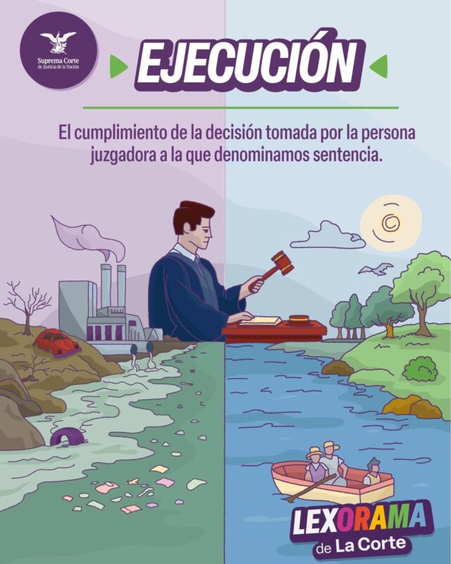 ¿Sabes qué es 𝐄𝐣𝐞𝐜𝐮𝐜𝐢𝐨́𝐧 en Derecho? En este #Lexorama, #LaCorte te lo explica.  Porque la justicia debe ser efectiva. #JusticiaEnTuVida