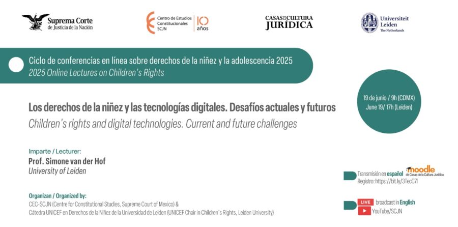 ¿Por qué es importante abordar la relación de la niñez con las tecnologías digitales? Hablaremos al respecto en esta conferencia que organiza el Centro de Estudios Constitucionales, en colaboración con la Universidad de Leiden. ¡Participa!