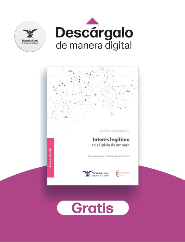 En este cuaderno de jurisprudencia del Centro de Estudios Constitucionales se muestra de manera clara y sencilla cómo operan las reglas que rigen al amparo en supuestos vinculados a la demostración del interés legítimo.