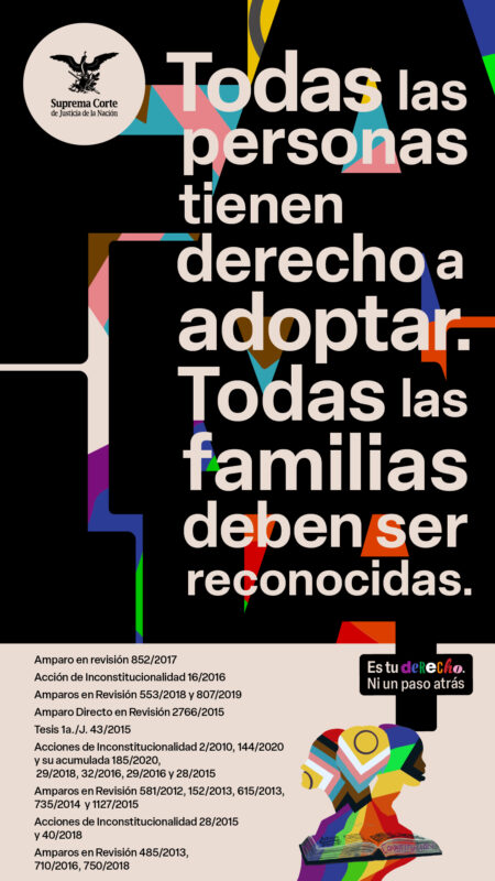 Todas las familias tienen derecho a su reconocimiento.  #LaCorte ha reiterado: el derecho a adoptar es de todas las personas, sin importar su orientación sexual o identidad de género.