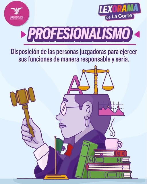 Las personas juzgadoras deben actuar en todo momento con profesionalismo, sin ceder a presiones de ningún tipo. #DerechoALaJusticia #Lexorama