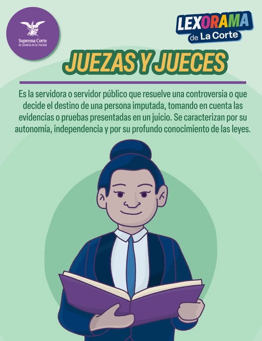 Las personas juzgadoras se caracterizan por su autonomía, independencia y por su profundo conocimiento de las leyes. #ConoceMás en este #Lexorama. #SaberEsTuDerecho