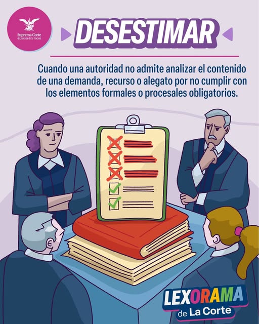 ¿Sabes qué significa “desestimar” en derecho? #LaCorte te lo explica.  ¡Información clave para tu conocimiento! #SaberEsTuDerecho #Lexorama