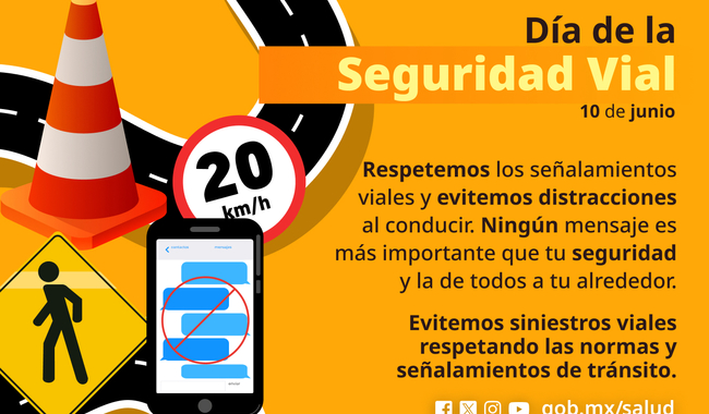 115. Secretaría de Salud exhorta a sumarse a estrategia nacional para reducir lesiones por siniestros viales