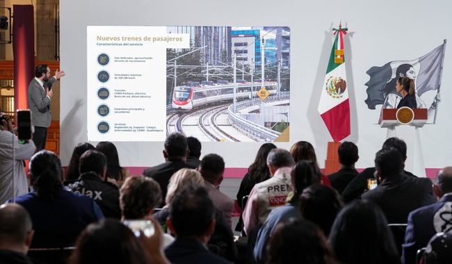 En agosto arrancan obras de trenes Querétaro-Irapuato y Saltillo-Nuevo Laredo y estudios para Guadalajara