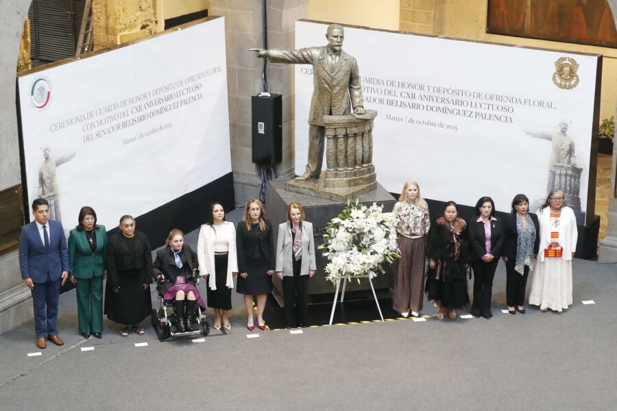 Conmemoran en el Senado de la República el CXII Aniversario Luctuoso de Belisario Domínguez
