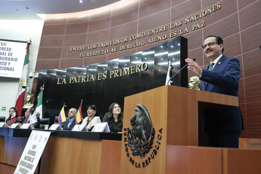 Inauguran en el Senado XXVII Congreso Nacional de Derecho Agrario en México
