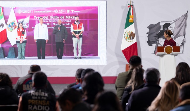 Inicia construcción del tramo el Sauz-Nuevo Laredo del Tren del Golfo de México