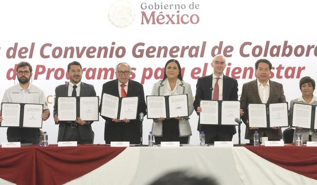 Dependencias e instituciones del Gobierno de México firman el Convenio General de Colaboración de Programas para el Bienestar