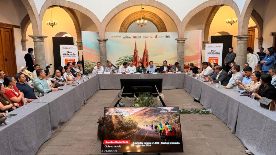 Sectur destaca el crecimiento en la llegada de turistas a Michoacán y fortalece la coordinación con empresarios de Zamora