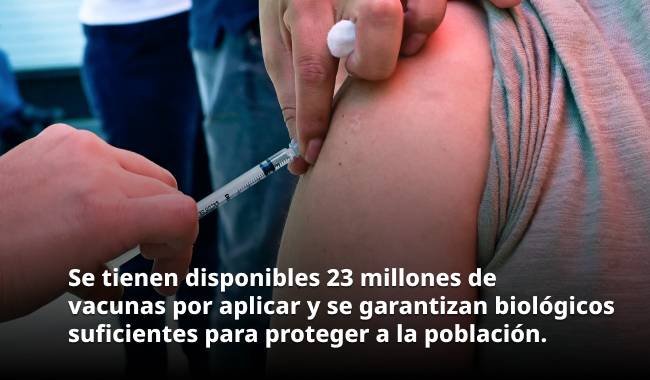 Continúa jornada de vacunación contra el sarampión en todo el país, a la fecha se han aplicado 14 millones 297 mil 330 dosis