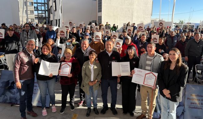 Viviendas para el Bienestar duplica meta en Zacatecas con 26 mil viviendas; Infonavit realiza primera entrega en Guadalupe