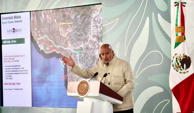 Invierte SICT más de 21 mil mdp en infraestructura carretera y educativa en Baja California