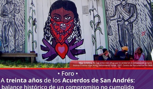 EL INEHRM REMEMORARÁ 30 AÑOS DE LOS ACUERDOS DE SAN ANDRÉS
