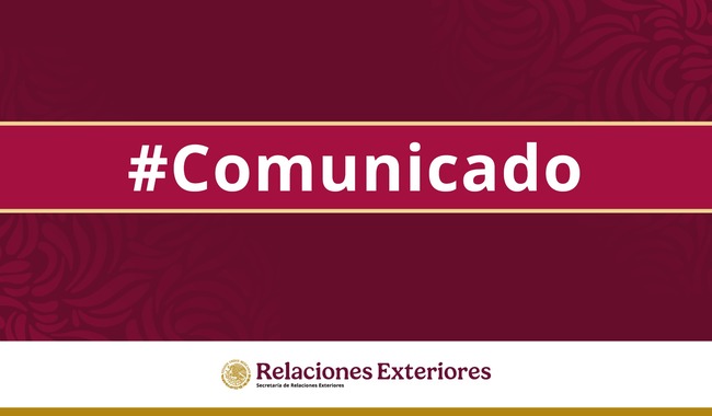Comunicado Relaciones Exteriores