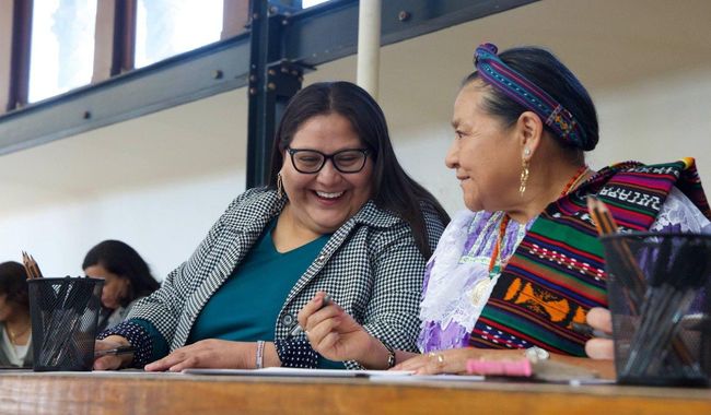 Reconoce Rigoberta Menchú liderazgo internacional de la Presidenta Claudia Sheinbaum Pardo