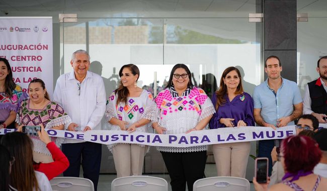 Secretaría de las Mujeres inaugura Centro de Justicia en Tulum para garantizar protección a 242 mil 889 mujeres y niñas
